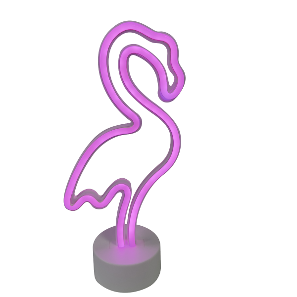 Lampka stołowa neon LED FLAMINGO różowy FM-NB23 Zuma Line