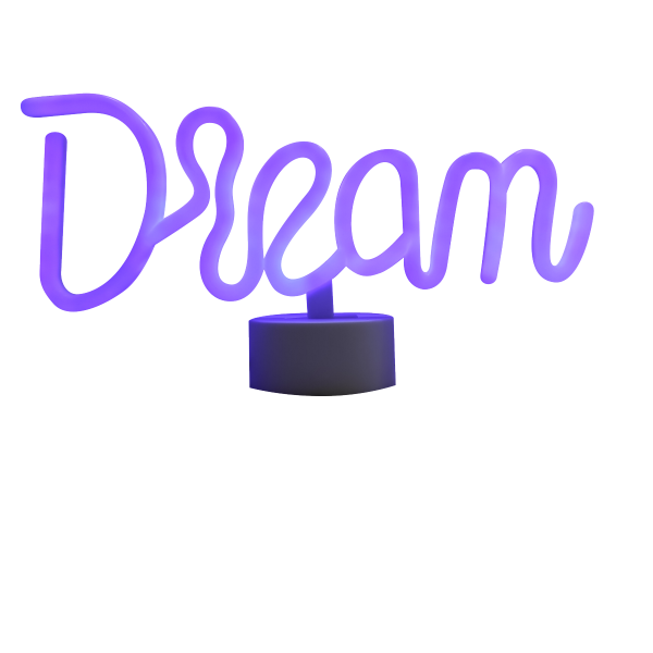 Lampka stołowa neon DREAM na baterie 3xAA FM-JNL33 Zuma Line