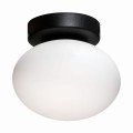 Lampa sufitowa OMI czarna szklany klosz G9 1188 Zuma Line