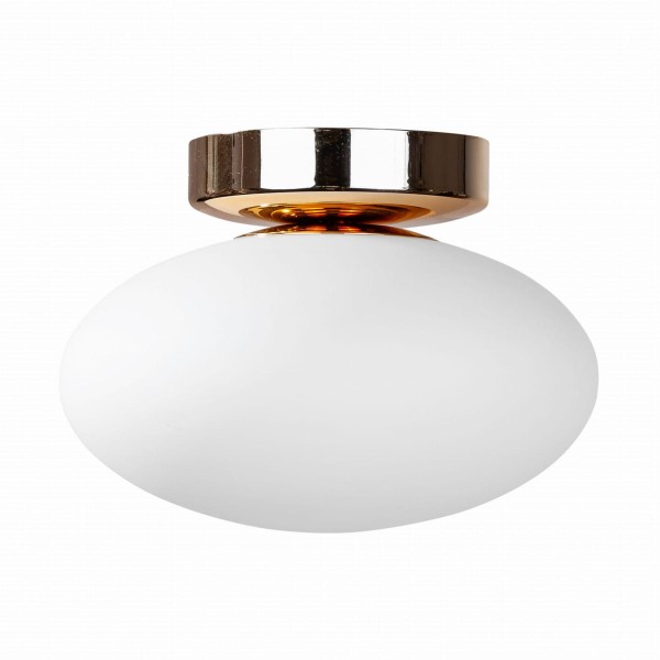 Plafon sufitowy OMI złoty z eleganckim szklanym kloszem 1187 Zuma Line