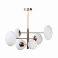 Lampa wisząca złoty stelaż szklane klosze wymienne źródło światła  OMI 1197 Zuma Line