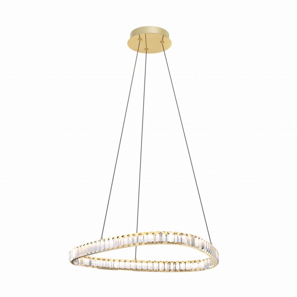 Lampa wisząca kryształowa ATHESA kolor Złoty,  LED 26W 2700-6000K - MD3169-1-3GT Zuma Line