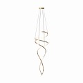 Lampa wisząca spiralna COCO kolor złoty, LED 70W 2700-6000K - MD3127-2M-3GT Zuma Line