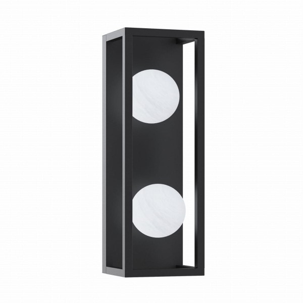 Kinkiet ścienny PIRO kolor czarny, szklane klosze, 2*G9 + LED 13W 3000-6000K- MB3115-2-3BT Zuma Line