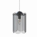 Lampa wisząca zwis NIRA, dymiony szklany klosz, źródło 1*E14 - MD3523-1-EBCN Zuma Line