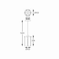 Lampa wisząca zwis NIRA, dymiony szklany klosz, źródło 1*E14 - MD3523-1-EBCN Zuma Line