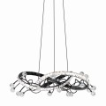 Lampa dekoracyjna wisząca kryształowa MAIA kolor Czarny, LED 25W 2700-6000K - MD3481-1S-3BCT Zuma Line