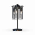 Lampa stołowa NIRA kolor Czarny, elegancki szklany klosz, wymienne źródło światła - MT3523-3S-EBCN Zuma Line