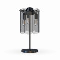 Lampa stołowa NIRA kolor Czarny, elegancki szklany klosz, wymienne źródło światła - MT3523-3S-EBCN Zuma Line