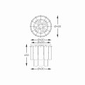 Lampa sufitowa NIRA czarny, szklany przydymiany klosz, źródło 8*E14 - MX3523-8M-EBCN Zuma Line