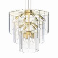 Lampa wisząca w stylu glamour NIRA złota, do salonu nad stół - MD3523-14L-EGN Zuma Line