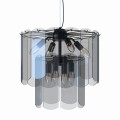 Lampa wisząca z rodziny NIRA kolor czarny, do salonu w stylu glamour - MD3523-8M-EBCN Zuma Line