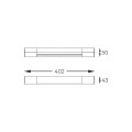 Kinkiet ścienny z IP44 PARKS kolor Chrom, LED 3,6W 3000K nad lustro - W200526301 Zuma Line