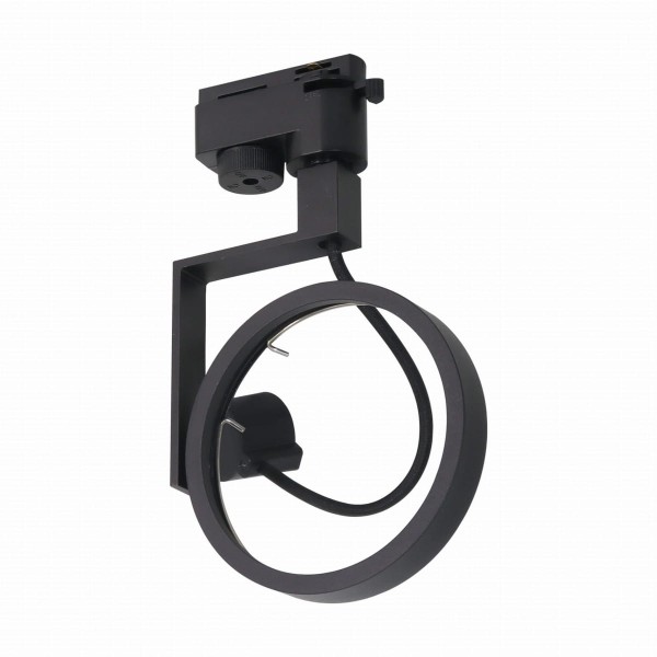 Lampa szynowa 1 obwodowa MASTER Czarny, z wymiennym źródłem światła ES111 TLS002-BK Zuma Line