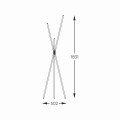 Lampa podłogowa czarny trójnóg LAUTARO kolor Czarny mat, zintegrowany LED 24W barwa ciepła - 1005 Zuma Line