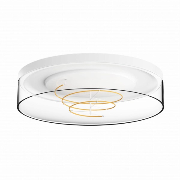 Lampa sufitowa NOLAN z przezroczystym kloszem Ø35,5cm, LED 17W 2700K - 1004 Zuma Line