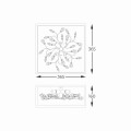 Lampa sufitowa SPRING czarno-złota z kryształkami, motyw kwiatu na 4*G9 - C0578-04A-B5TF Zuma Line