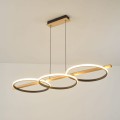 Lampa wisząca z ledowymi okręgami do jadalni ALMERIA kolor Czarny, LED 35W 3000K - MD3913-3-3BWLT Zuma Line