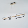 Lampa wisząca z ledowymi okręgami do jadalni ALMERIA kolor Czarny, LED 35W 3000K - MD3913-3-3BWLT Zuma Line