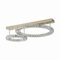 Lampa sufitowa z kryształowymi pierścieniami LED GIRONA kolor złoty,moc 36W barwa ciepła - MX3713-2-3GT Zuma Line