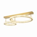 Lampa sufitowa z kryształowymi pierścieniami LED GIRONA kolor złoty,moc 36W barwa ciepła - MX3713-2-3GT Zuma Line