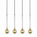 Lampa wisząca na listwie MIDA eleganckie zwisy ze szklanymi kloszami G9 - P0583-04A-2GHF Zuma Line