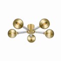Lampa sufitowa pięcioramienna MIDA złota, szklane klosze na G9 - C0583-05C-2GHF Zuma Line