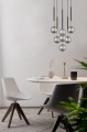 Lampa wisząca z dekoracyjnymi szklanymi kloszami ARCTURUS czarna nad stół - P0574-07F-SDFZ Zuma Line