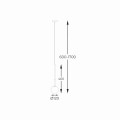 Lampa wisząca ARCTURUS pojedynczy zwis z szklanym kloszem  - P0574-01F-SDFZ Zuma Line