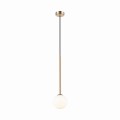 Lampa wisząca biały szklany klosz ARCTURUS kolor złoty na G9 - P0574-01F-F7AA Zuma Line